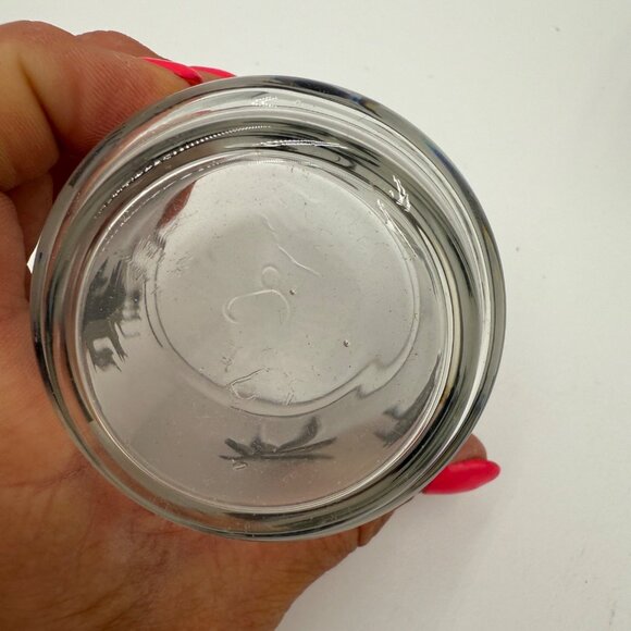 Vintage Libbey Silver Leaf Frosted Glass Set of 8 Mid Century Modern Style 3” - Picture 5 of 8